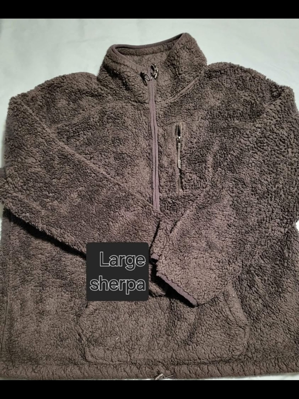 Vs Pink Cozy Large Sherpa Pullover - Black